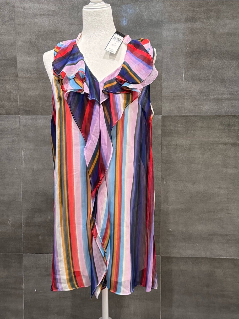 BCBGMaxAzria Multi Color Sleeveless Mini Dress, Size S. NWT